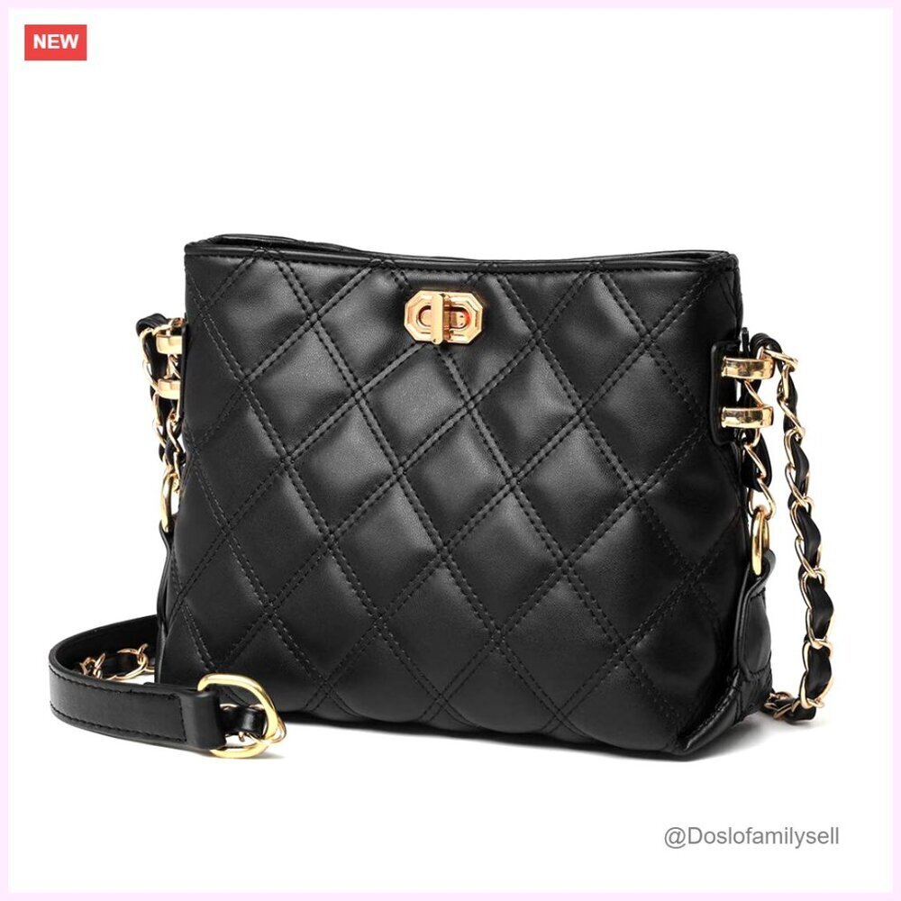 Small PU Leather Crossbody Bag Lightweight Adjustable Shoulder Strap